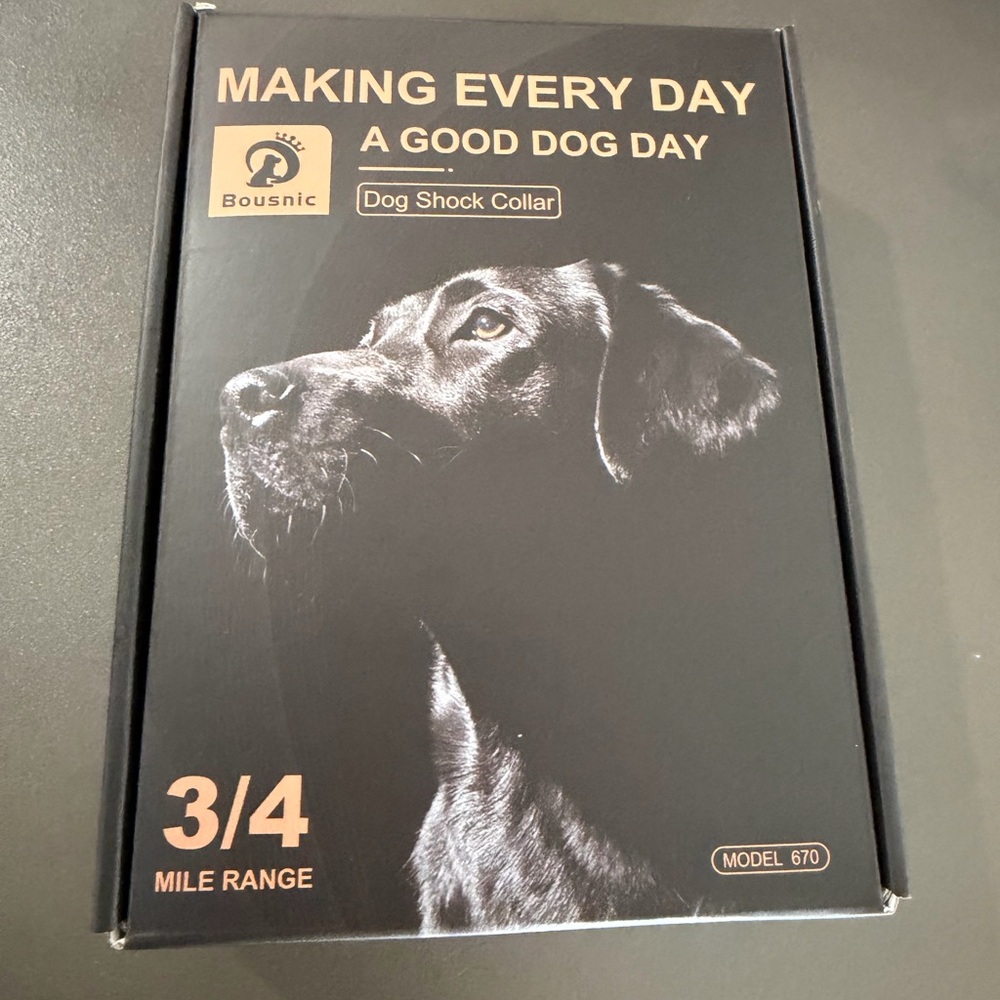 Black Dog Shock Collar